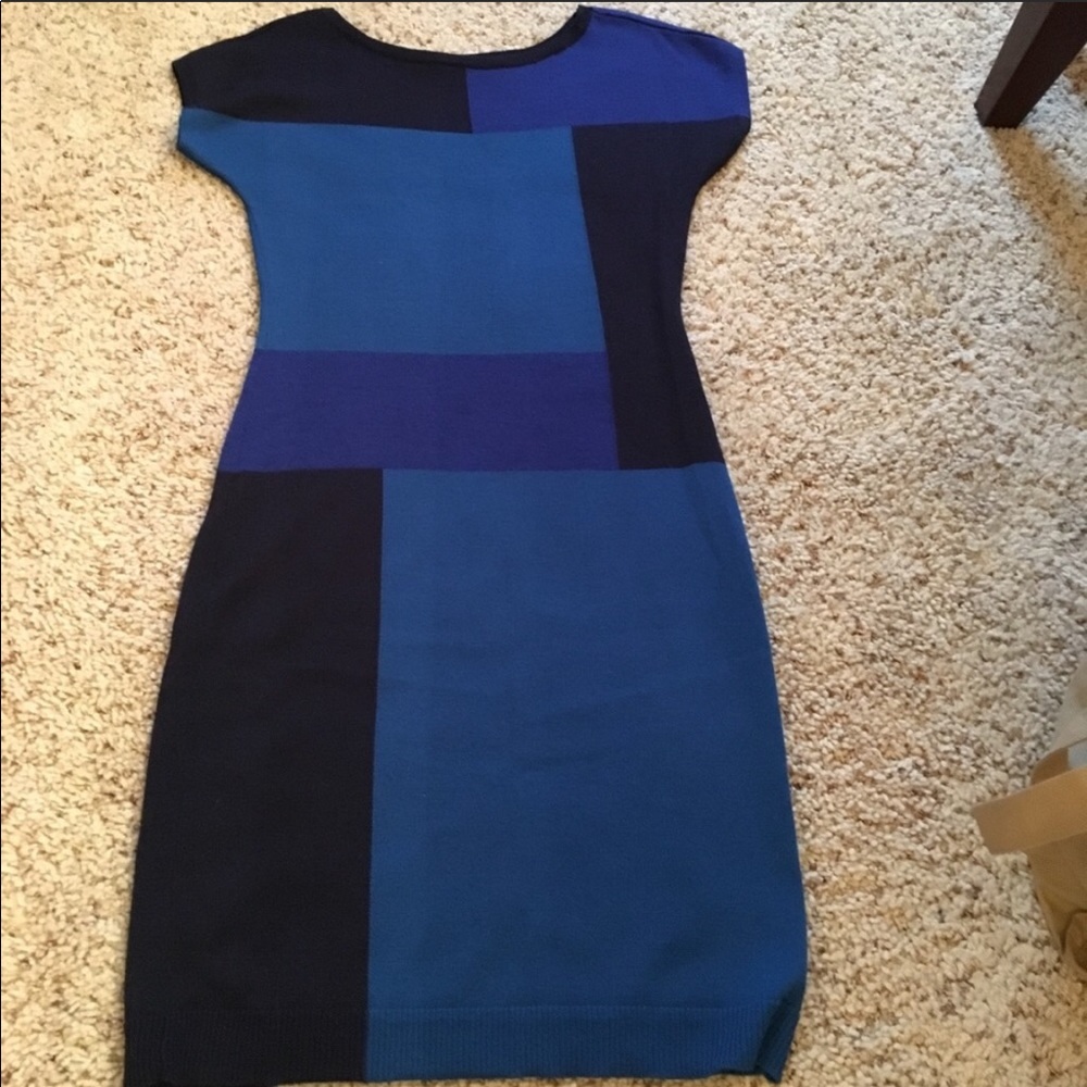 The Limited color block sweater dress